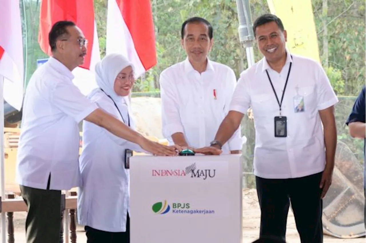 Presiden Jokowi Lakukan Groundbreaking Gedung BPJS Ketenagakerjaan di IKN