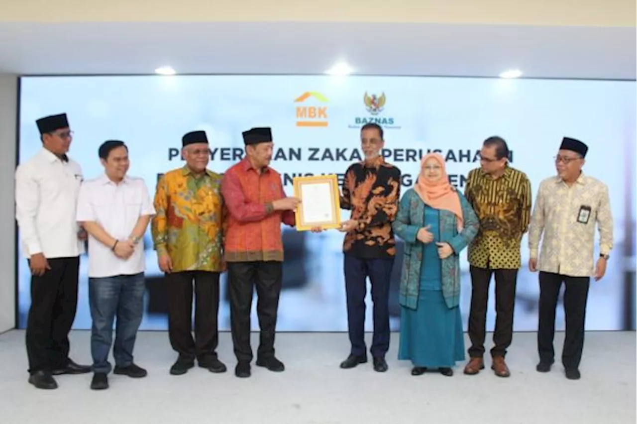 Tingkatkan Kesejahteraan Mustahik, PT MBK Ventura Serahkan Zakat melalui Baznas