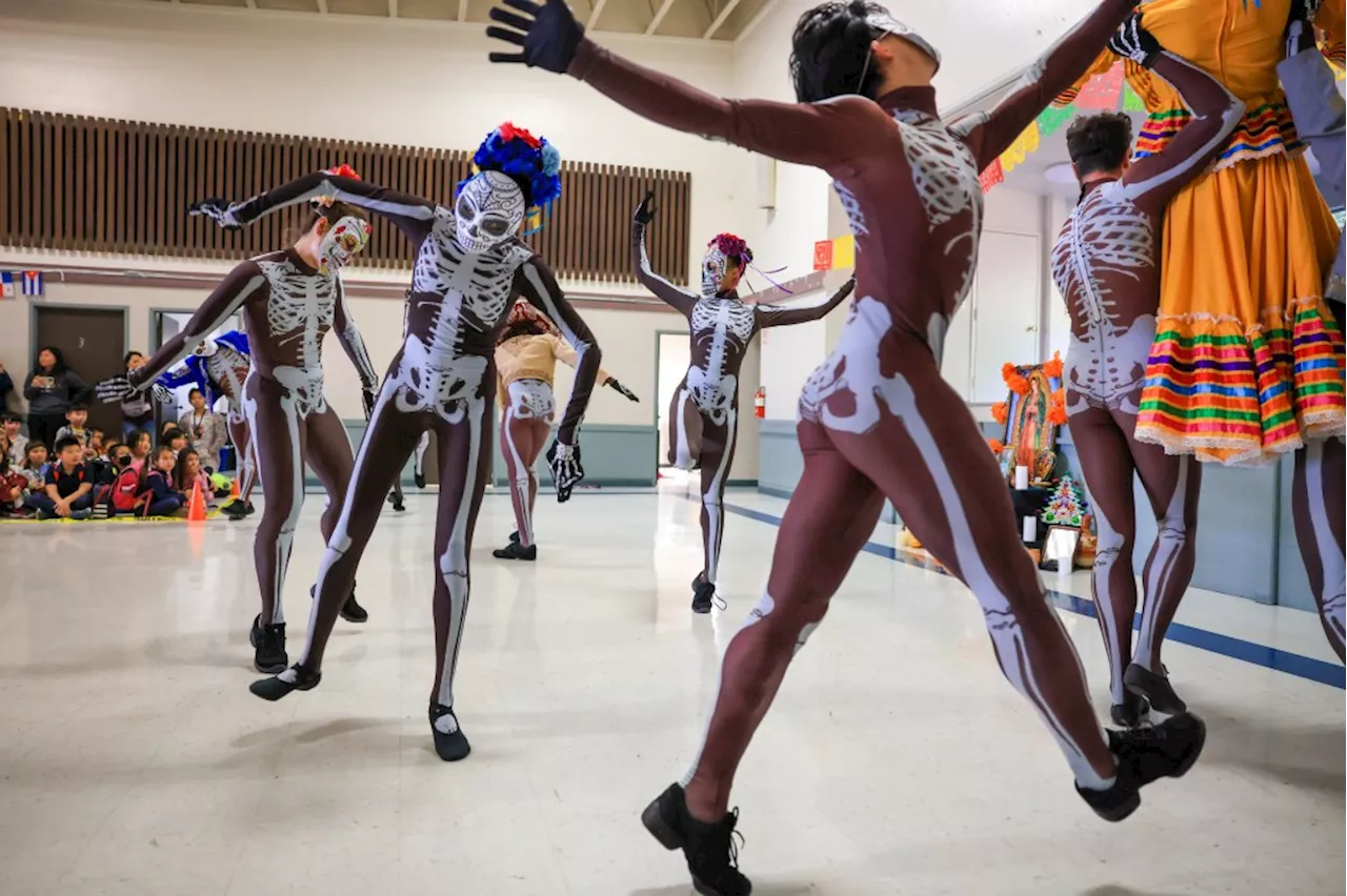 Photos: Oakland Ballet brings a Day of the Dead celebration to San Leandro school