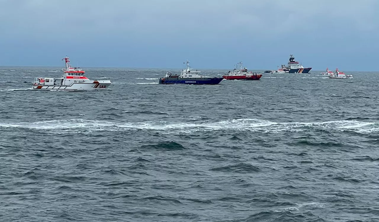 Frachter sinkt vor Helgoland – traurige Gewissheit: Kapitän bei Kollision gestorben