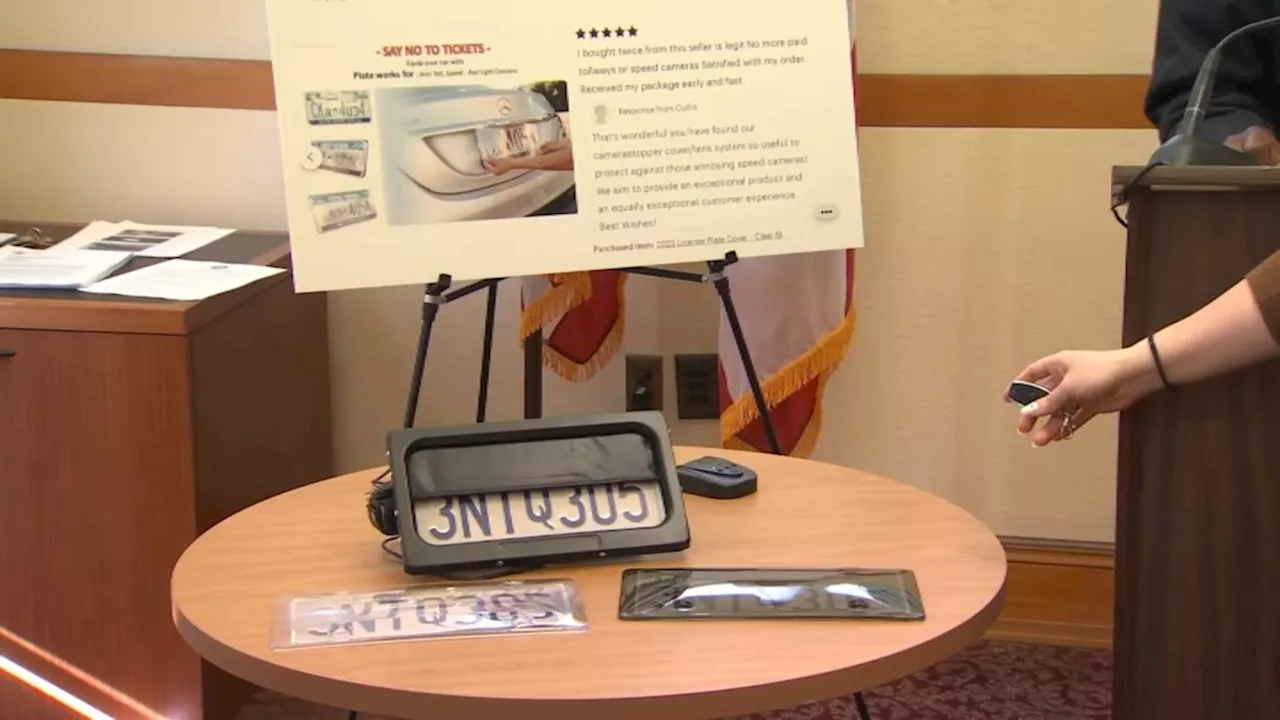 San Francisco authorities target sellers of illegal license plate covers