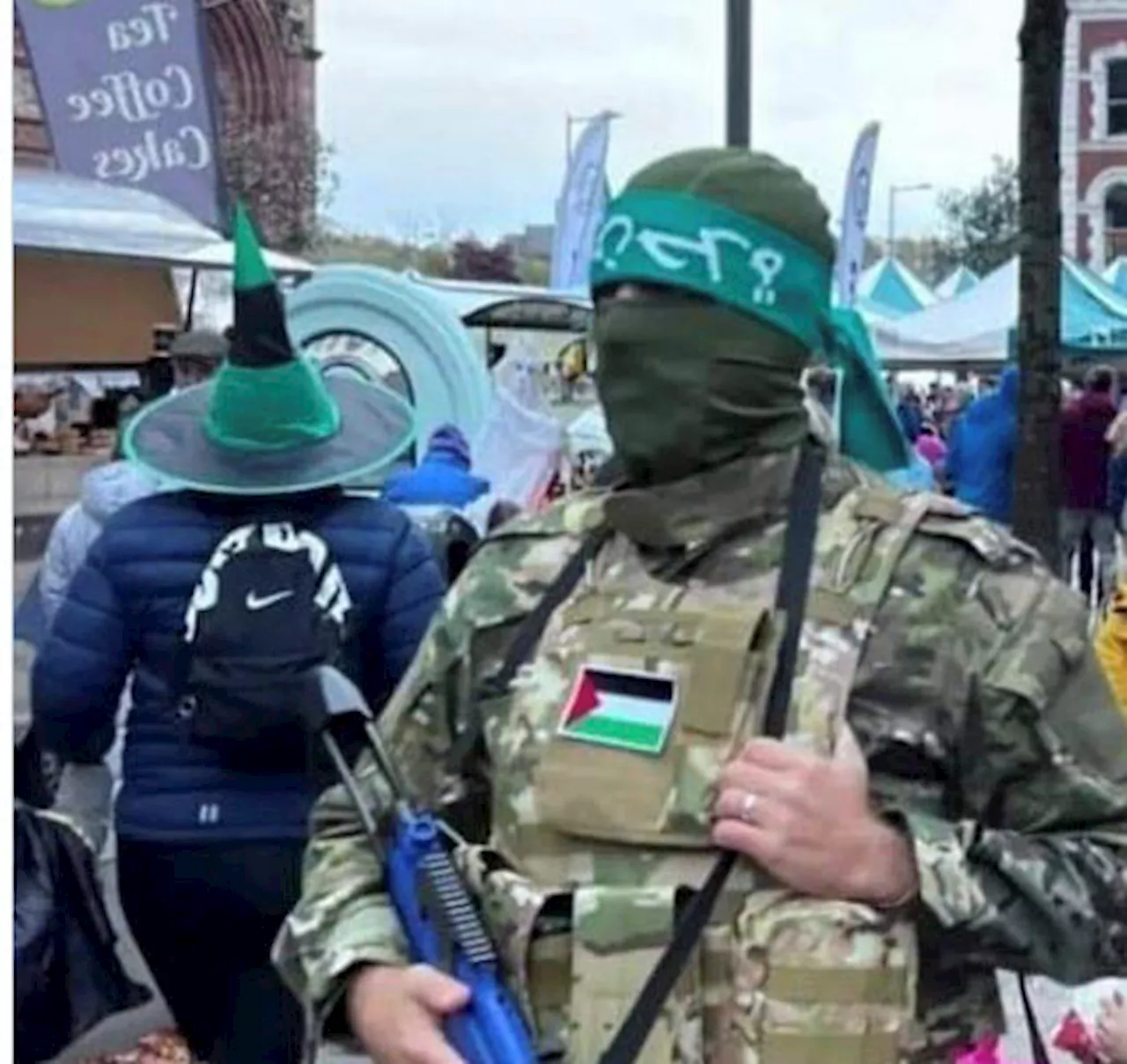 Photo showing Hamas Halloween costume 'likely a fake'