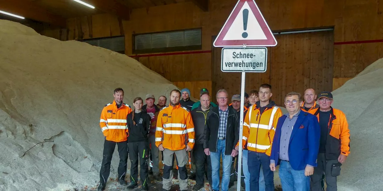 So, der Winter kann kommen: Neumarkter Salzhalle ist mit 2000 Tonnen randvoll