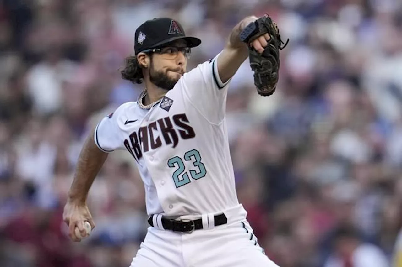 Diamondbacks' Zac Gallen has no-hitter vs Rangers through 6 innings in World Series Game 5