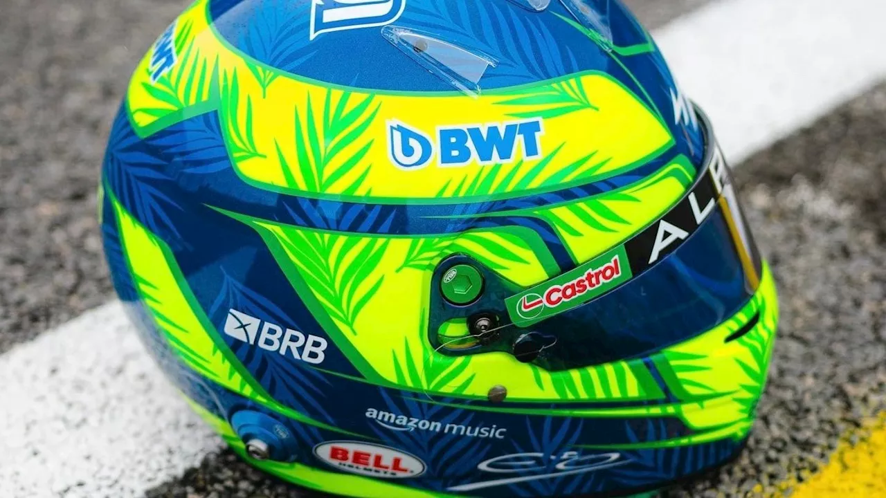 Esteban Ocon divulga capacete personalizado para o GP São Paulo; veja fotos