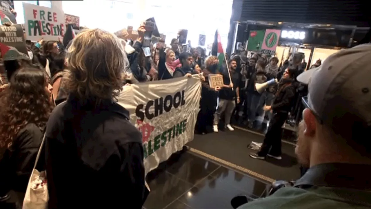 ‘Blood on your hands’: Pro-Palestine protesters target Anthony Albanese