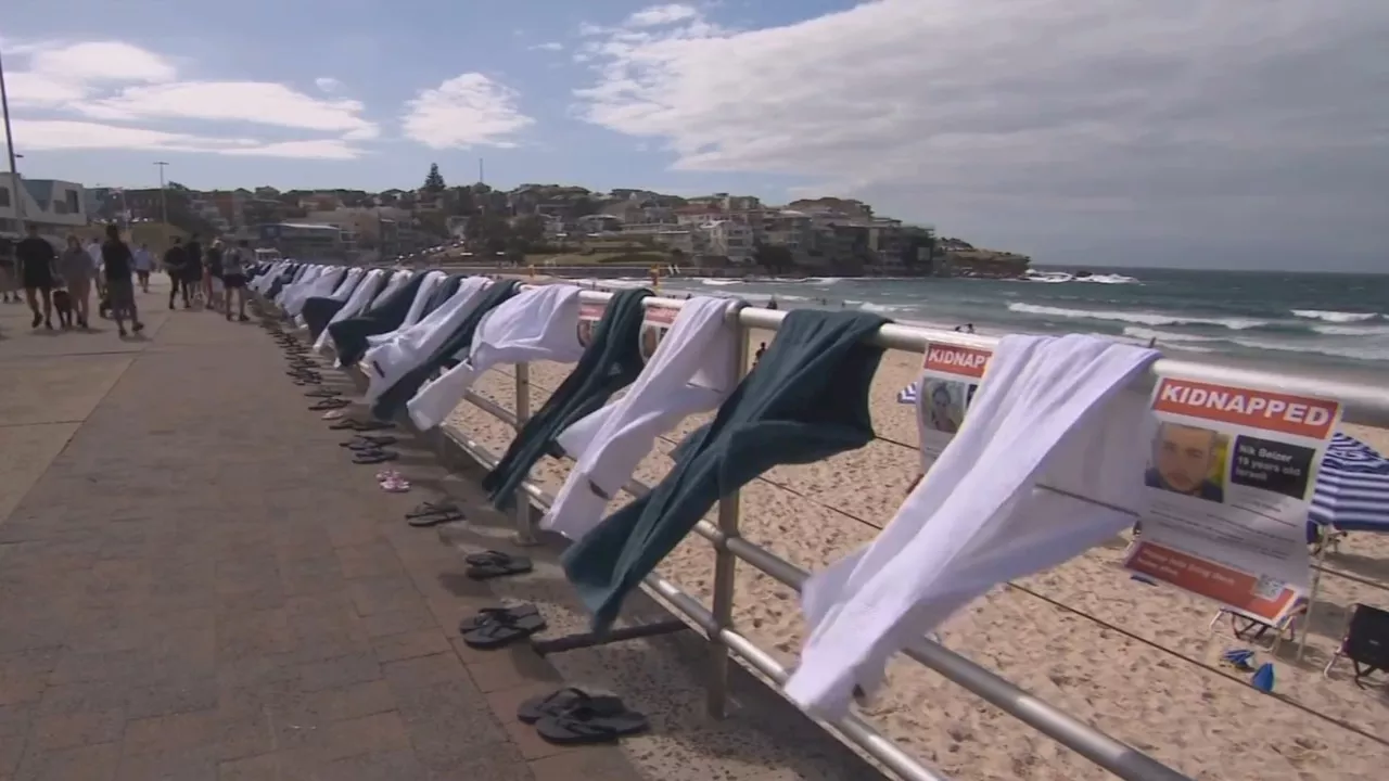 Bondi art installation pays tribute to Israeli hostages held in Gaza