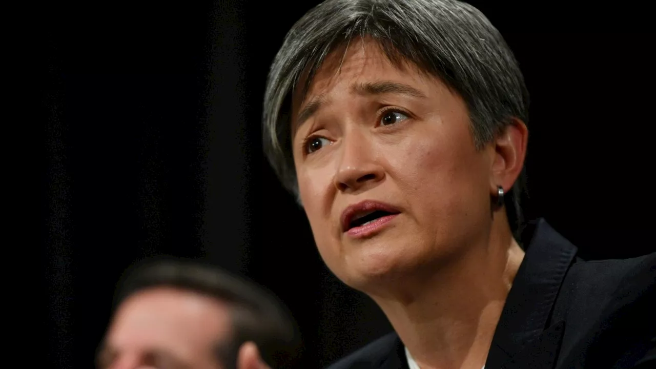 Penny Wong reiterates call for &#8216;humanitarian pause on hostilities&#8217; amid Israel-Hamas war