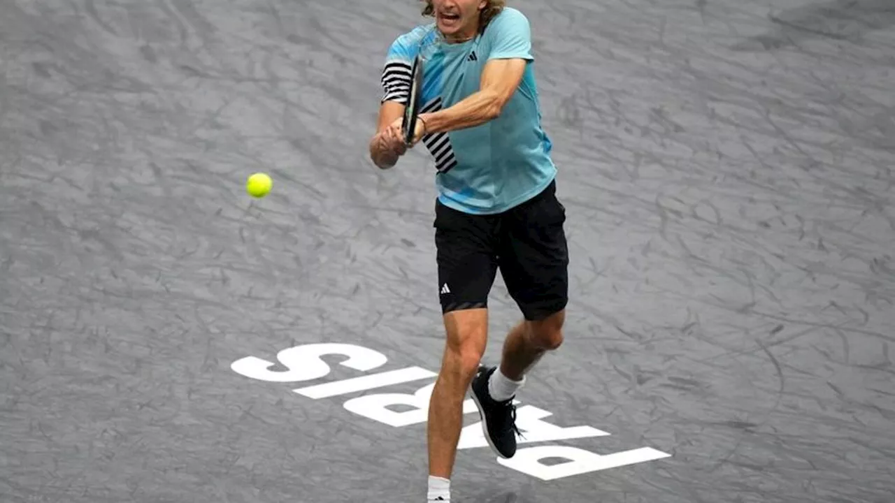 Tennis: Tennisprofi Zverev verpasst Viertelfinale in Paris-Bercy