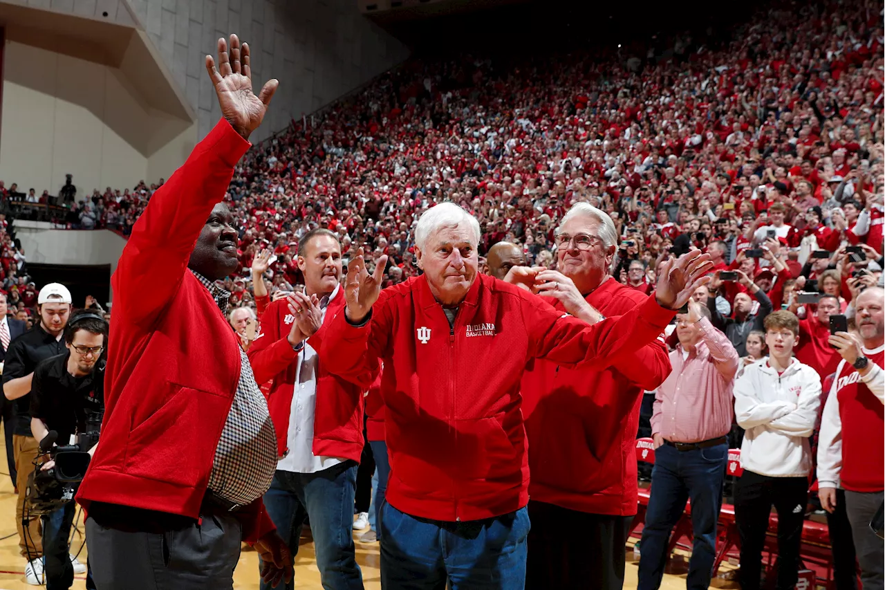 ‘I’ll go to my grave with this memory of today’: Bob Knight finally came home to Indiana, surrounded by his guys