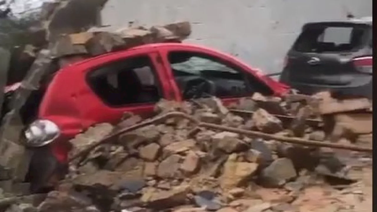 Storm Ciarán : Scenes of destruction across Channel Islands as homes and cars are wrecked