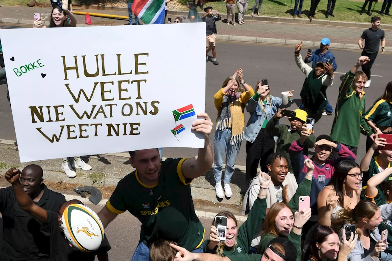 WATCH: All the crazy, chaotic, patriotic scenes from Bok trophy tour