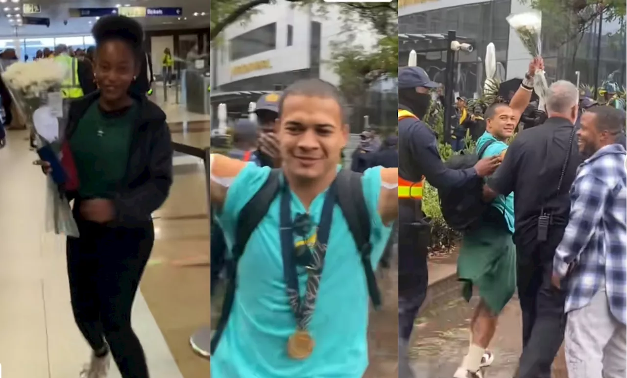 [Watch] Heartwarming: Fan buys Springboks wing Kolbe flowers, gets warmest hug