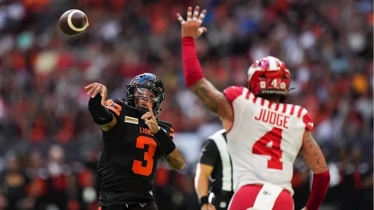 Healthy Adams Jr. leads Lions into playoff rematch with Maier, Stampeders on TSN