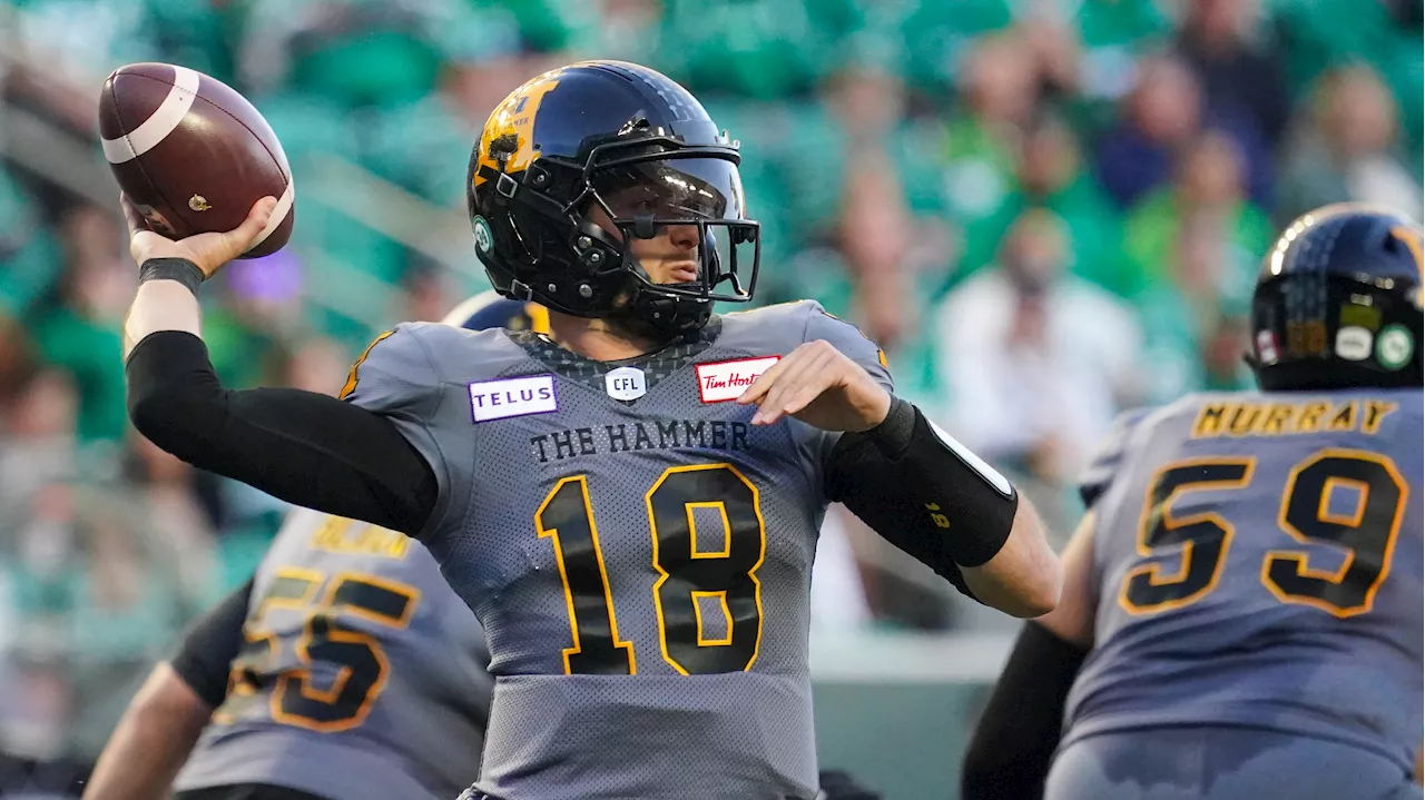 Steinauer won't say who'll start for Ticats vs. Alouettes