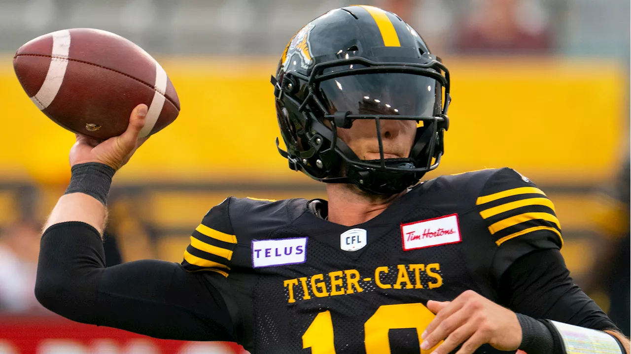 Tiger-Cats QB Shiltz takes first-team reps, Mitchell limited