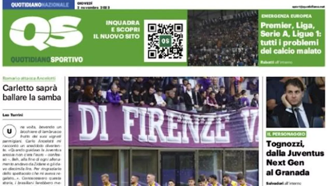 L'apertura del QS con la carica dei tifosi viola verso la Juventus: 'Fiorentina, amore vero'