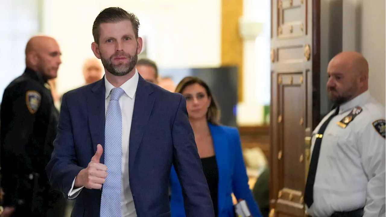 Eric Trump takes the stand after brother in father's New York civil fraud trial