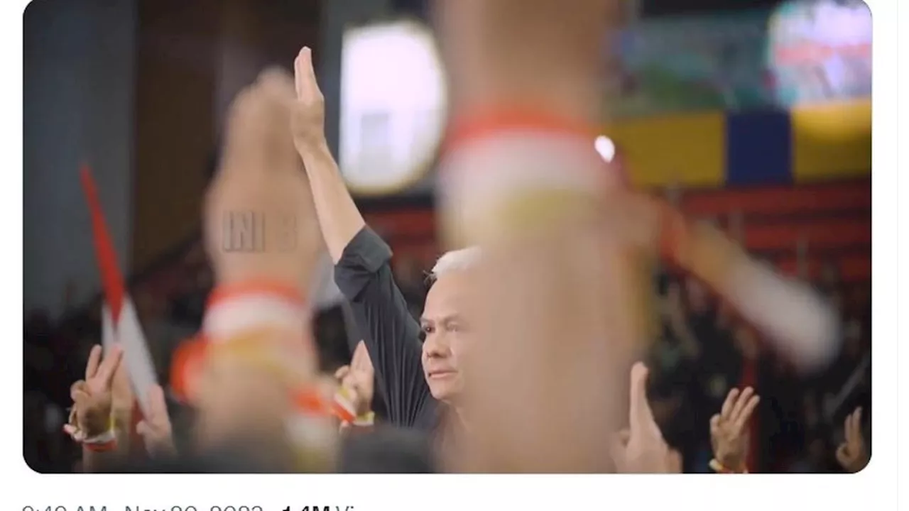 Video Kampanye Ganjar Pranowo dengan Salam Tiga Jari di Pilpres 2024