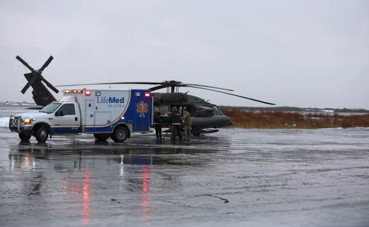 Alaska Army National Guard and LifeMed Conduct Medical Evacuation and Santa Visit