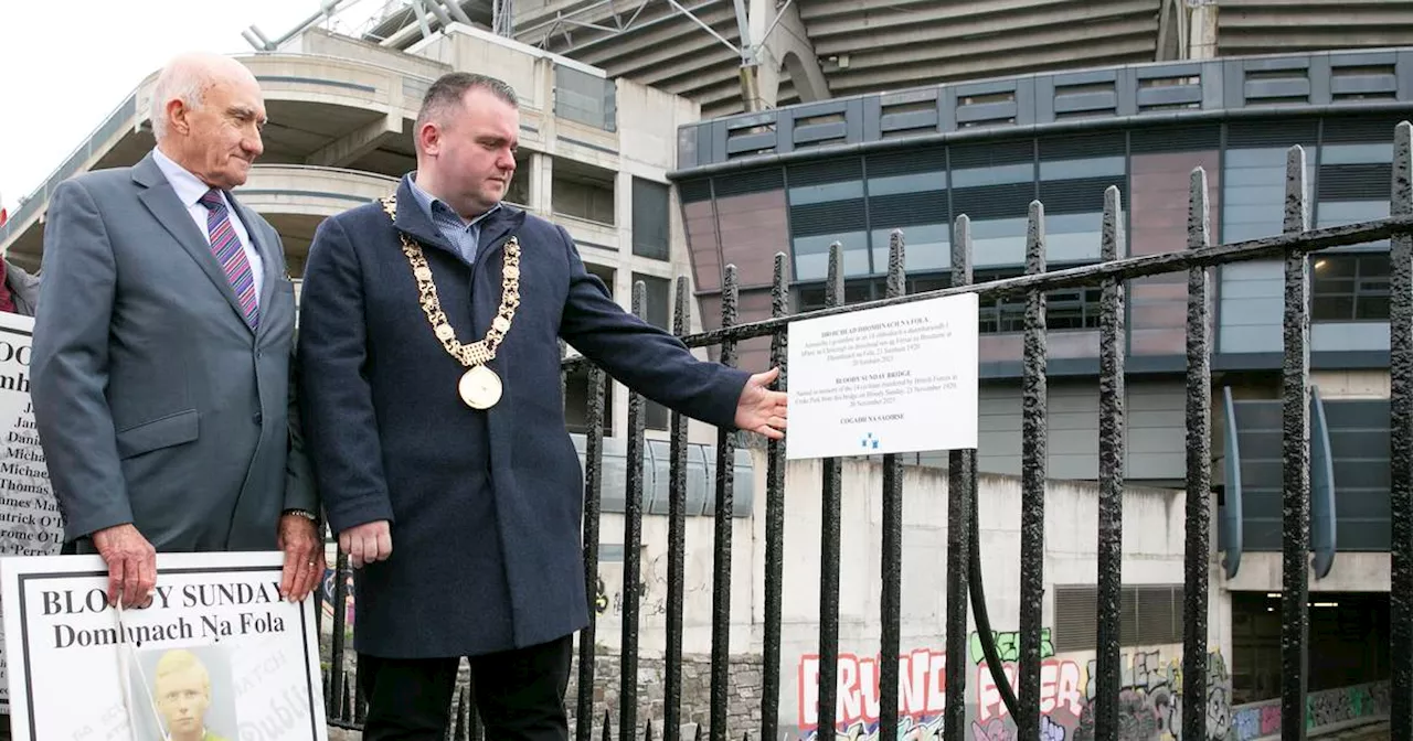 Controversy over renaming of "Bloody Sunday Bridge" in Dublin