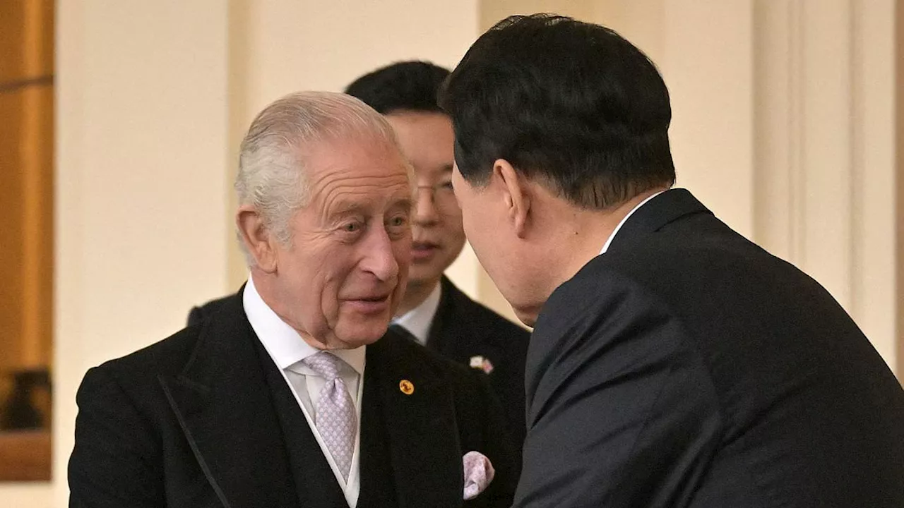 King Charles III Bids Farewell to South Korean President at Buckingham Palace