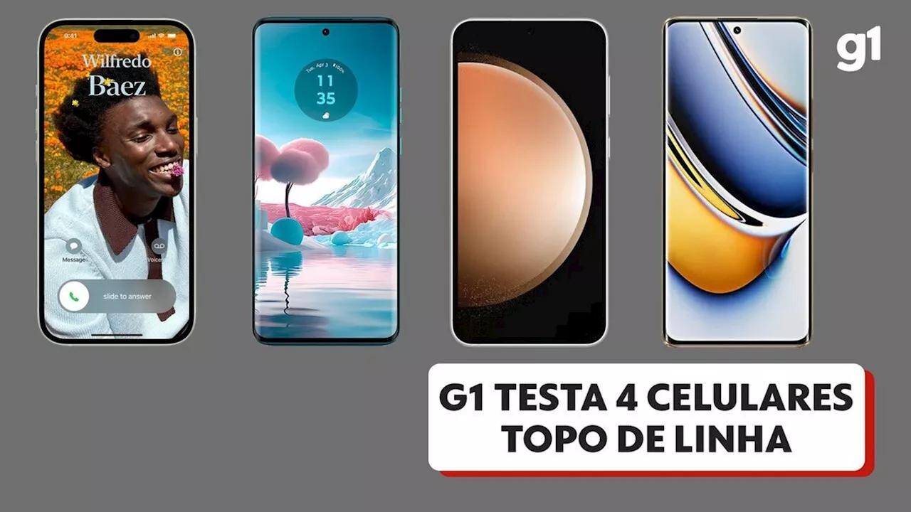 Celulares topo de linha: g1 testa 4 smartphones que são objetos de desejo