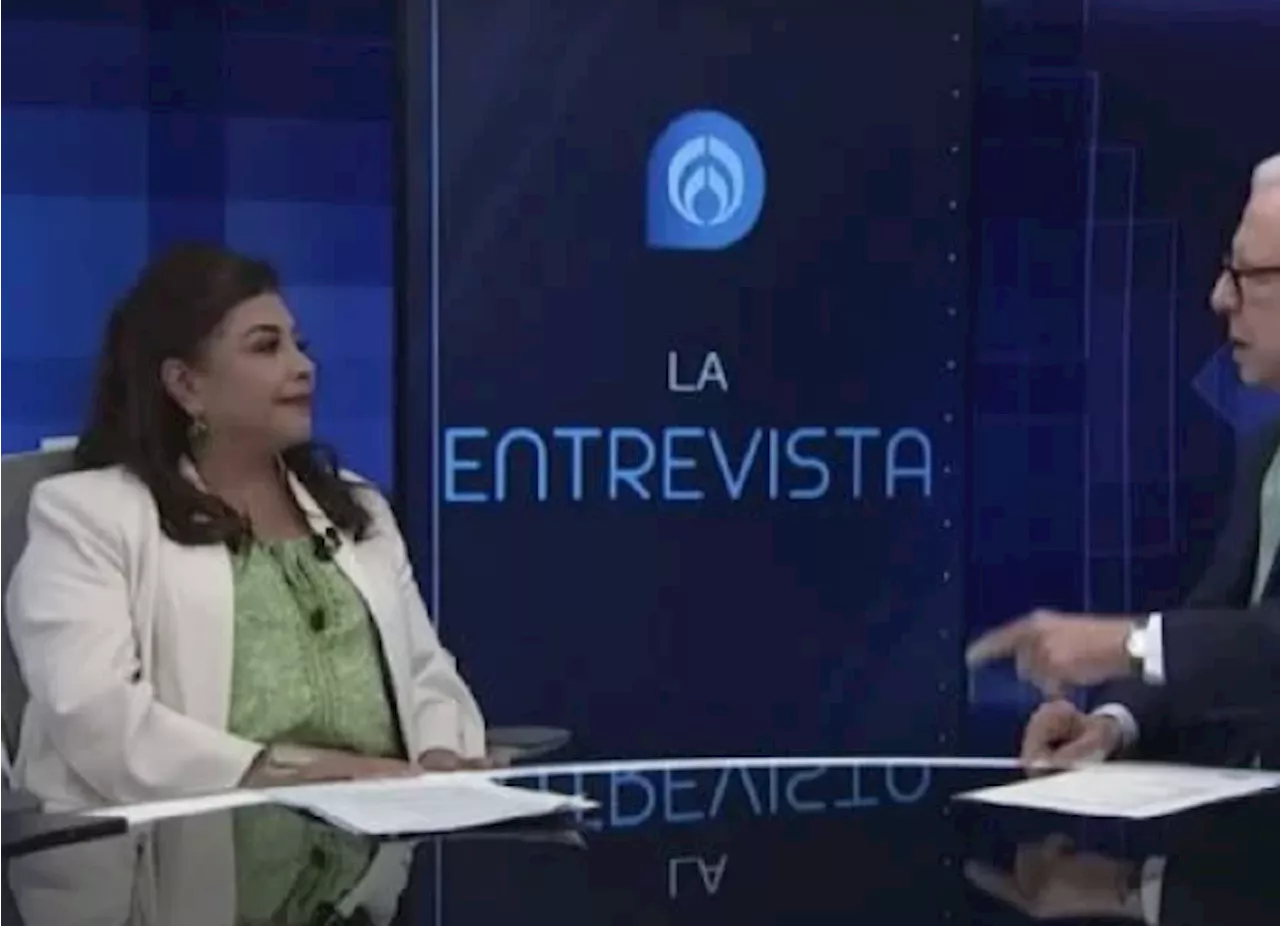 “No me califique de misógino”, Clara Brugada y López-Dóriga ‘chocan’ en entrevista