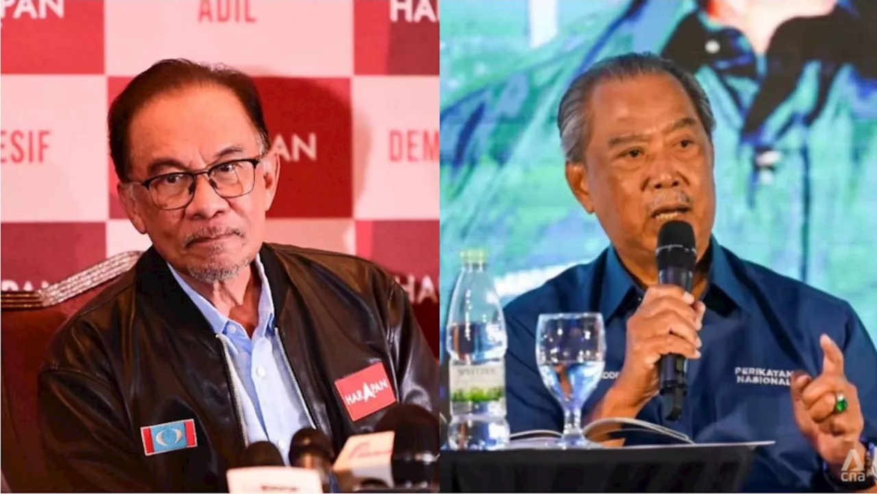 Malaysian Prime Minister Anwar Ibrahim and opponent Muhyiddin Yassin face questions at party conventions