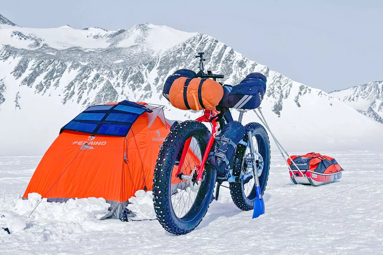 Italian Cyclist Attempts to Cross Antarctica on Fat Bike