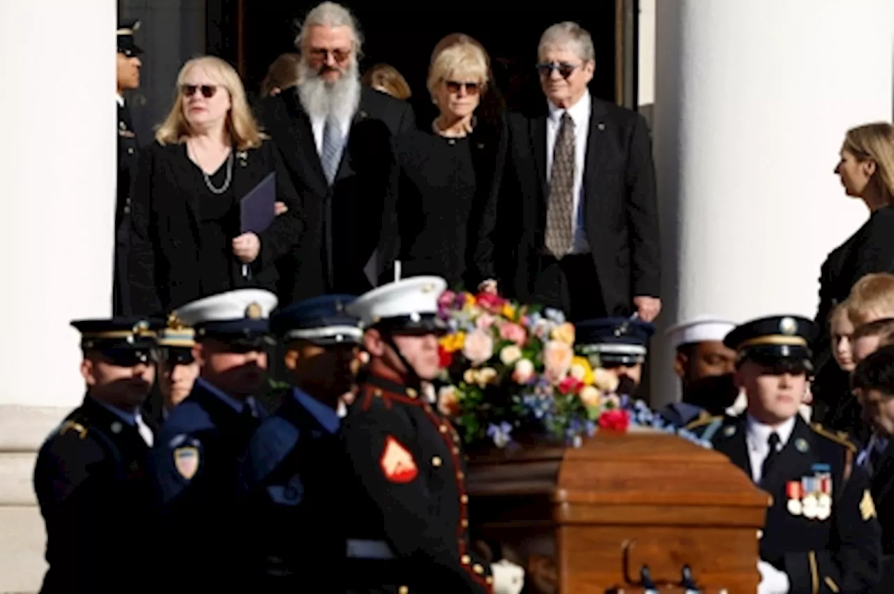 Former US President Jimmy Carter Attends Memorial Service for Wife Rosalynn