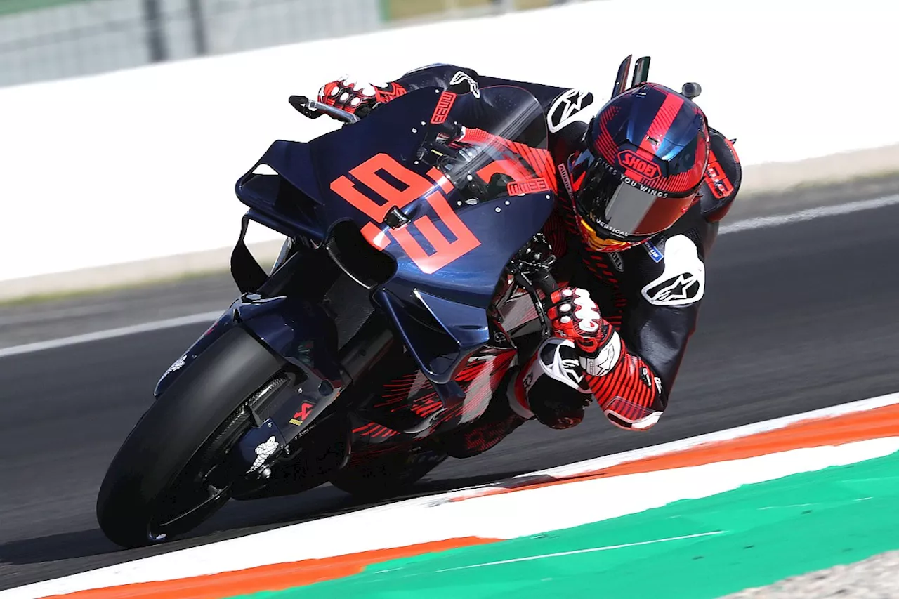 Marc Marquez completes first MotoGP laps on Ducati