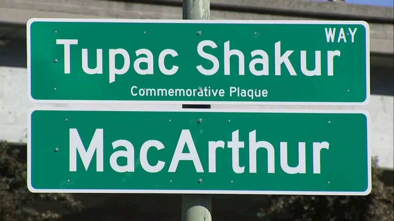 Oakland renames stretch of street to Tupac Shakur Way in honor of late hip-hop legend