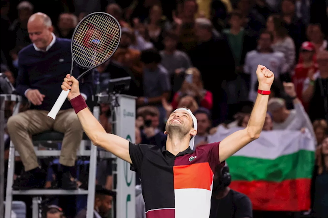 Tennis: Dimitrov è il primo semifinalista a Parigi