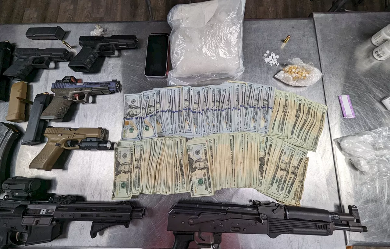 Break-in at Pleasant Grove pharmacy leads to seizure of guns, drugs and cash; 3 jailed