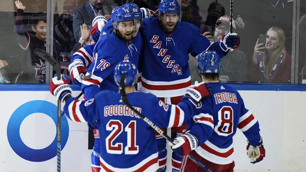 Cuylle scores tiebreaking goal in 3rd as Rangers beat Hurricanes 2-1