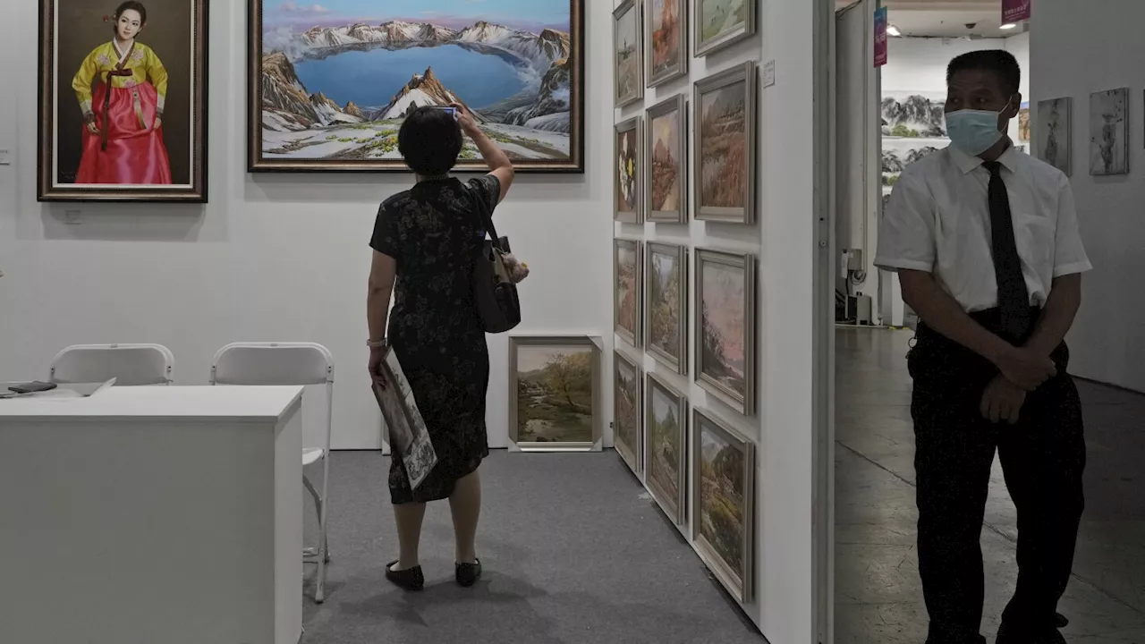 North Korean art sells in China despite UN sanctions over nuclear program