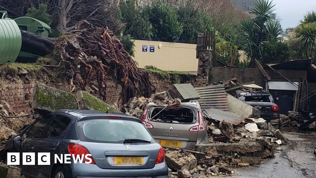 Jersey: Battered island deals with aftermath of Storm Ciarán