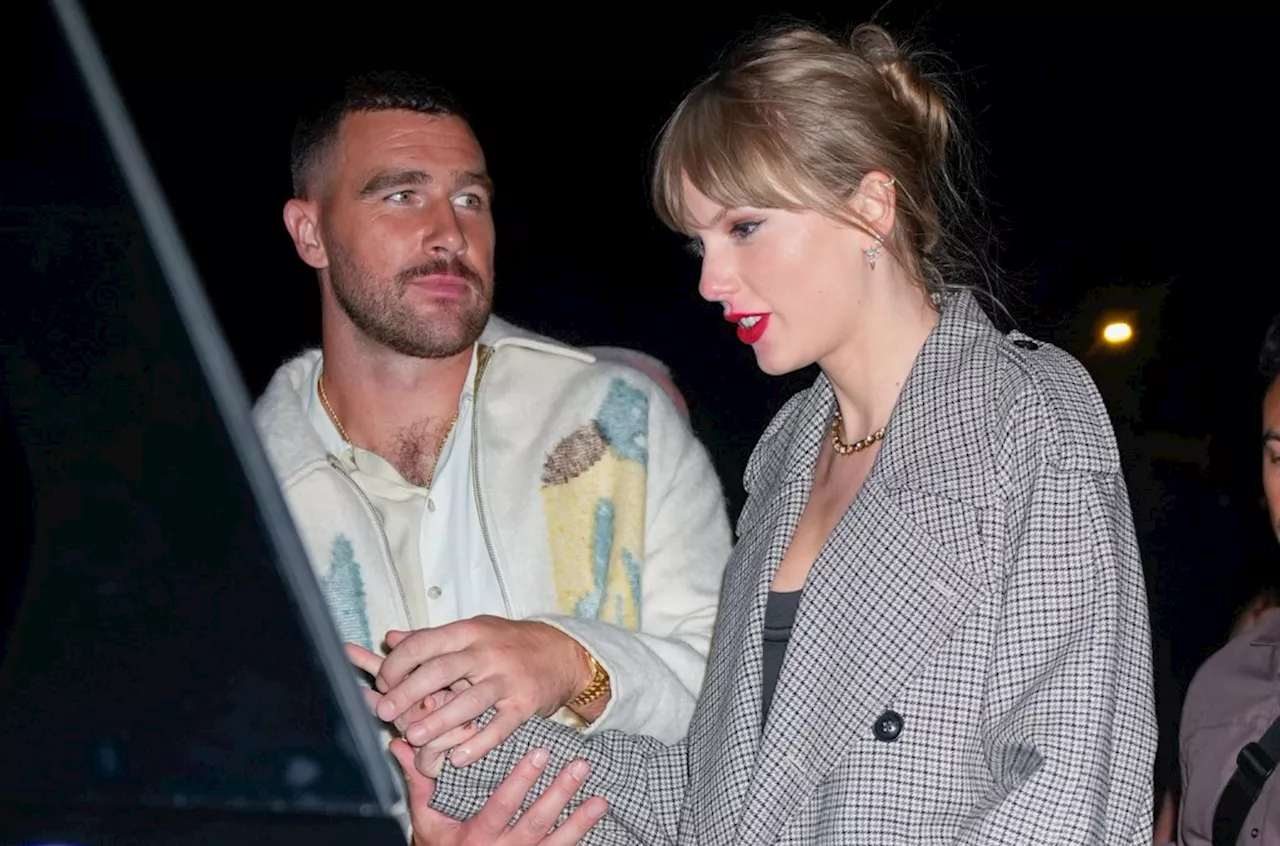 Travis Kelce Reacts When Asked if He's 'In Love' With Taylor Swift