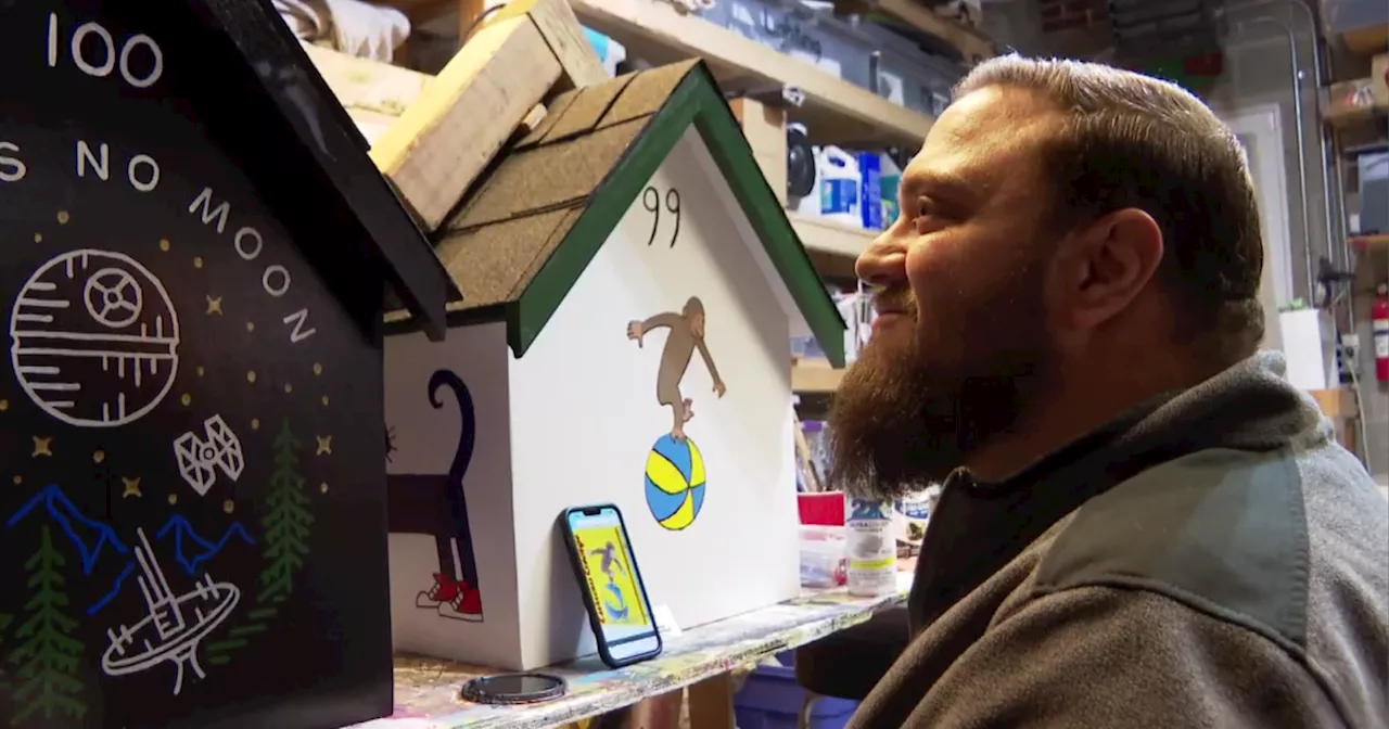 Suburban Chicago man has painted 100 mini-libraries and counting