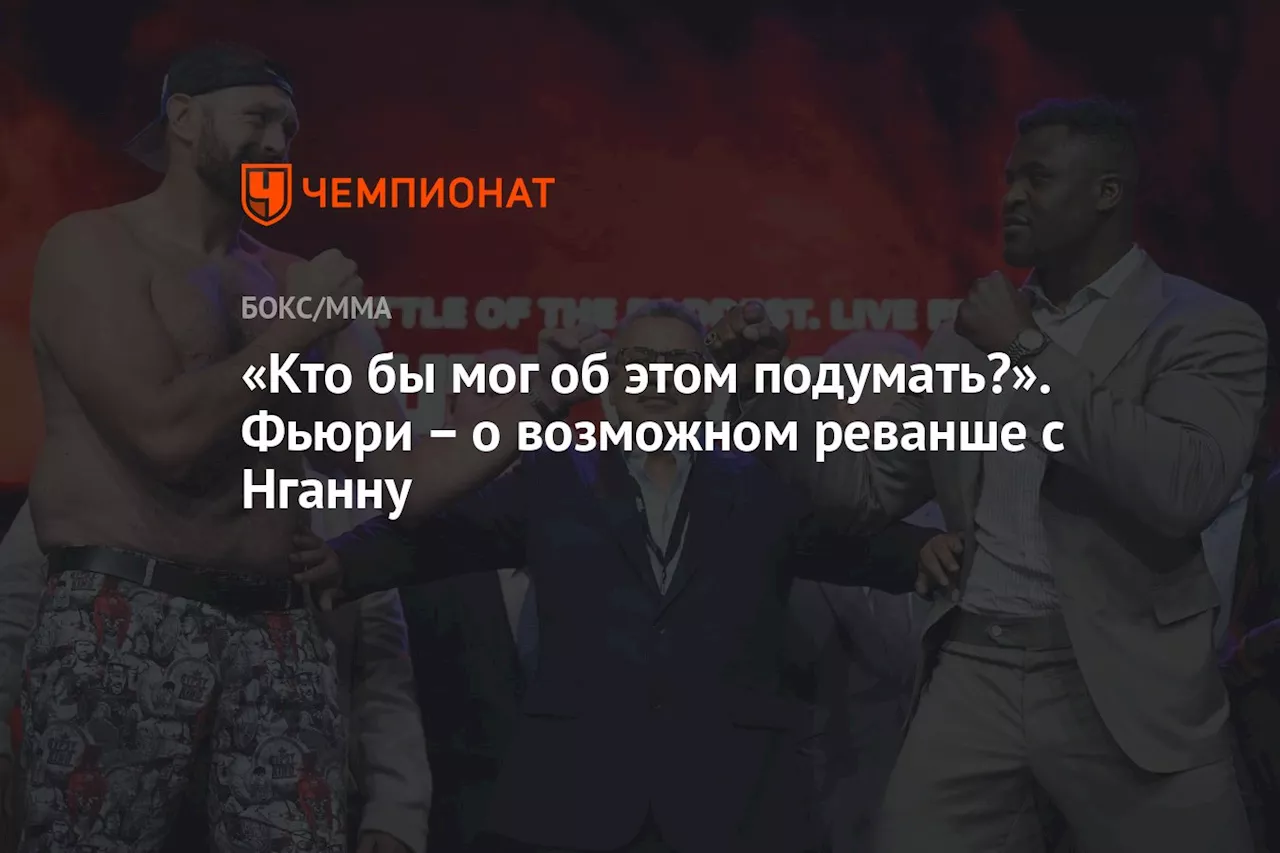 «Кто бы мог об этом подумать?». Фьюри – о возможном реванше с Нганну