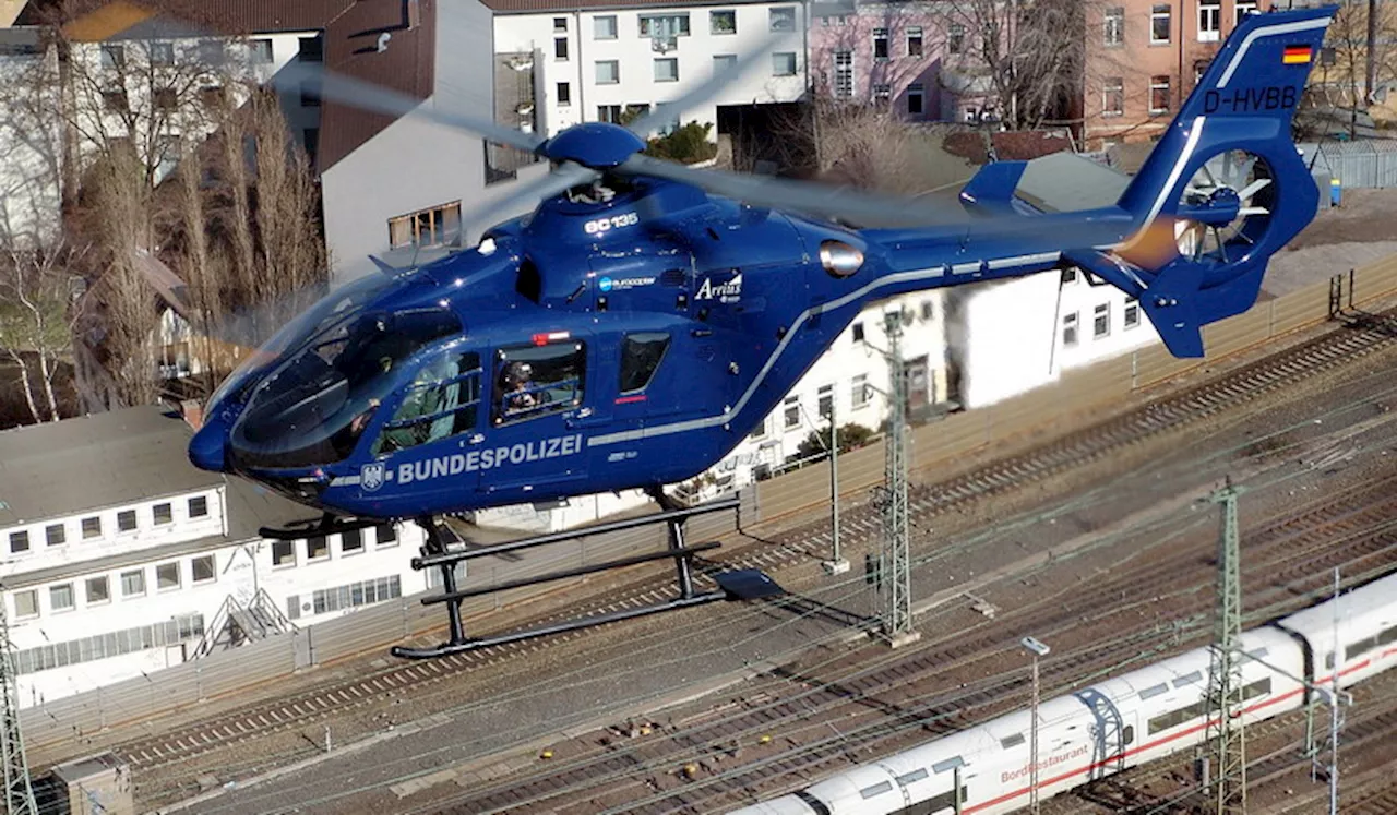 Polizeihubschrauber ertappt Graffitisprayer