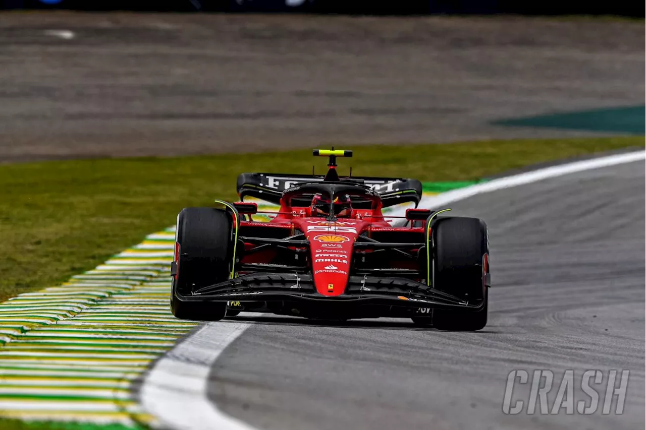 Sainz tops sole Sao Paulo practice as Norris and Hulkenberg collide