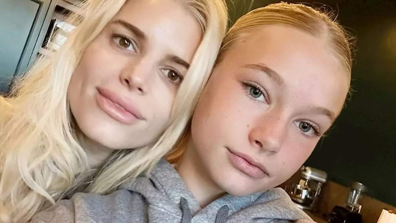 Jessica Simpson, 43, and her mini-me daughter Maxwell, 11, could pass for SISTERS as they pose side...