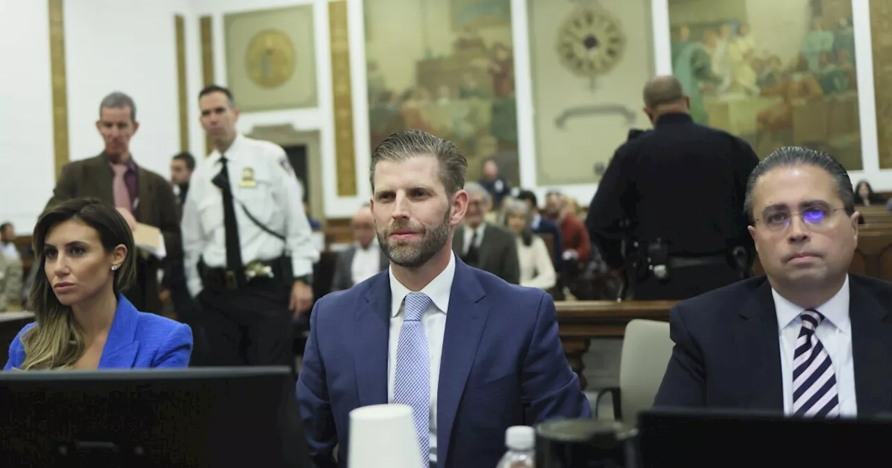 Eric Trump distances himself from father’s financial statements in New York testimony