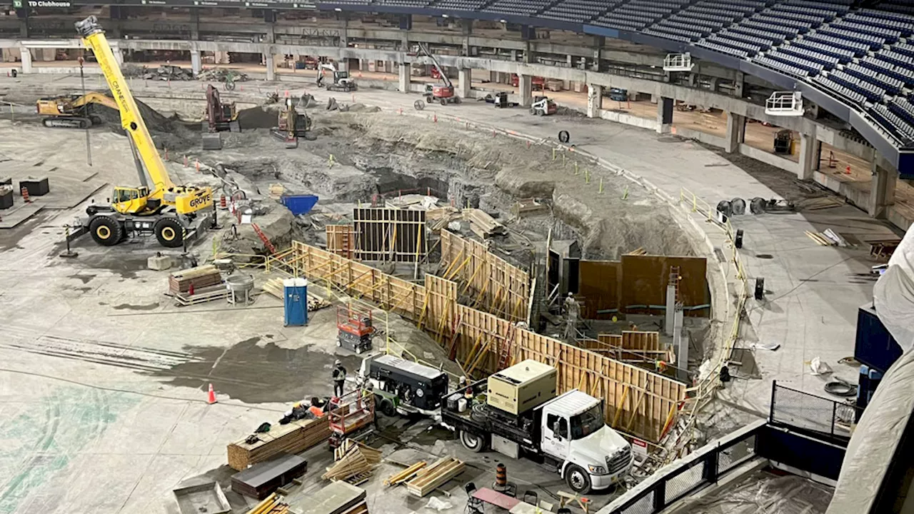 Demolition of 100 Level in full swing at Rogers Centre - constructconnect.com