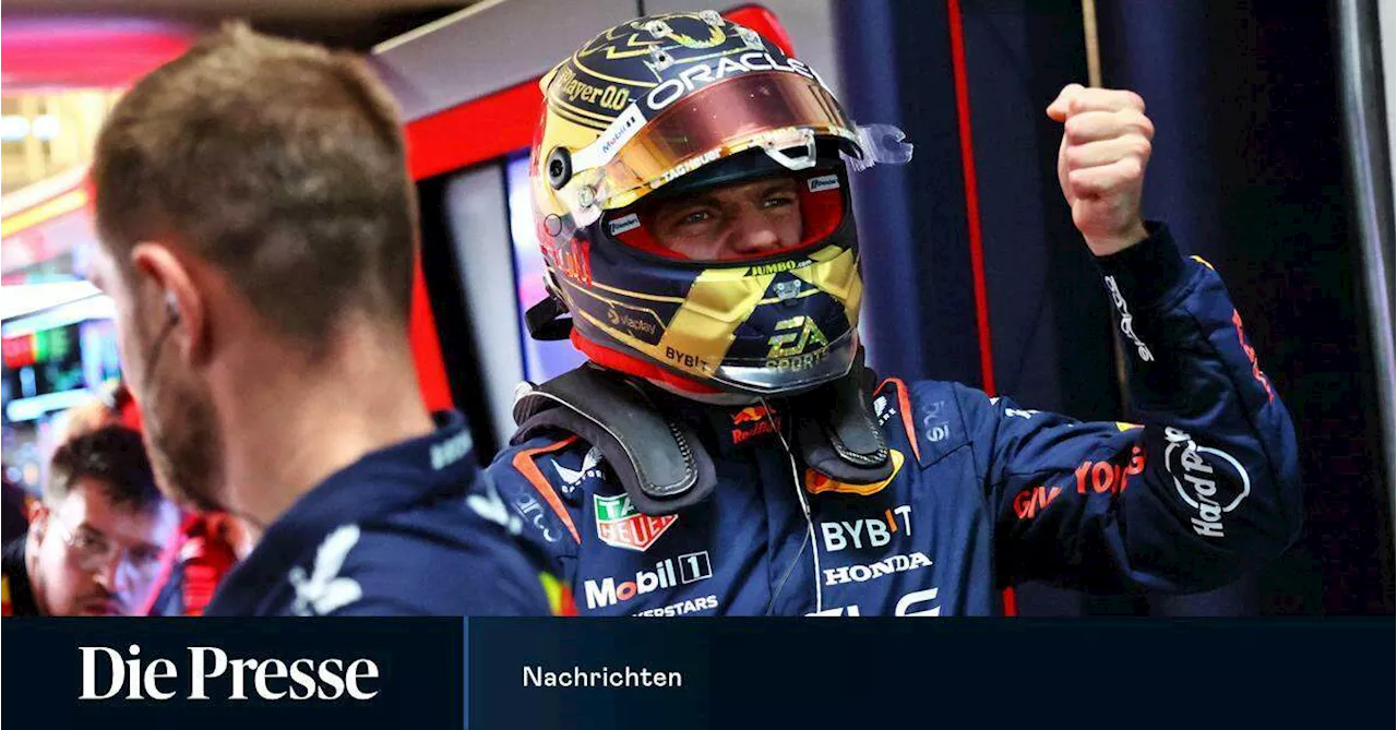 Formel 1: Verstappen nach Wetterchaos im Qualifying in Sao Paulo auf Pole Position