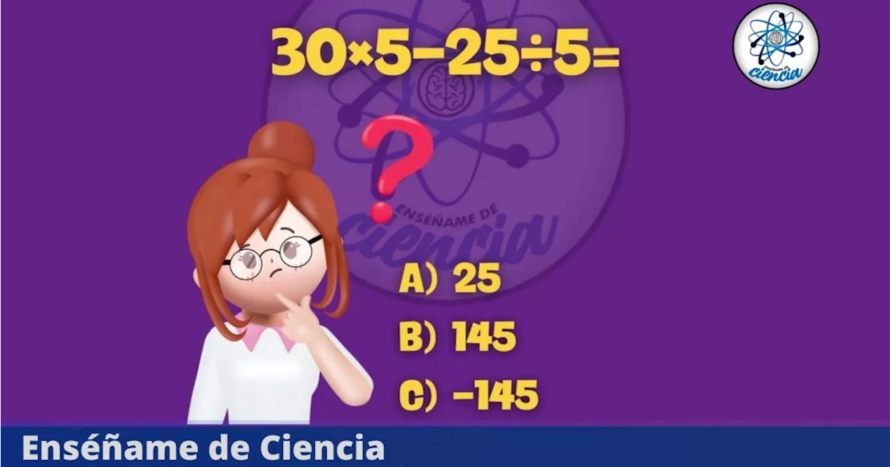 Reto viral: Demuestra tu intelecto y resuelve el acertijo matemático en 5 segundos; el 98% falló