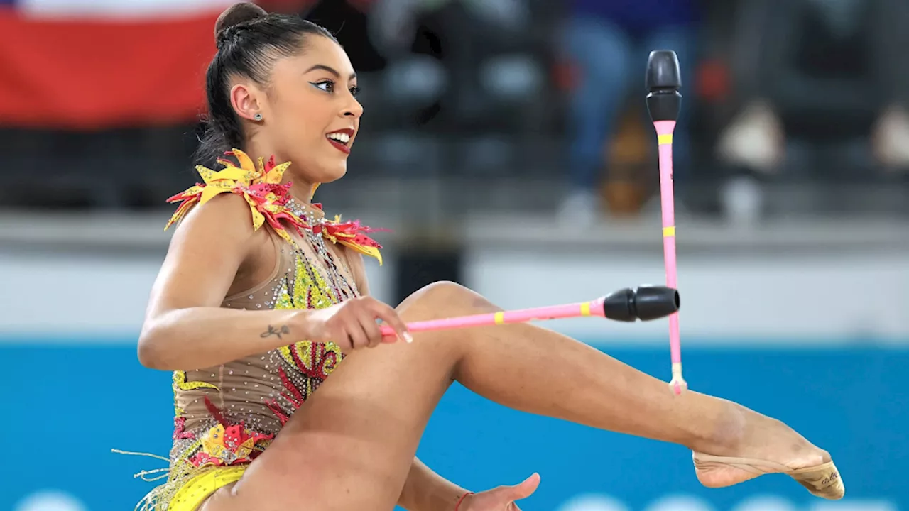 Pan-Americano: Bárbara Domingos conquista ouro no individual geral da ginástica rítmica