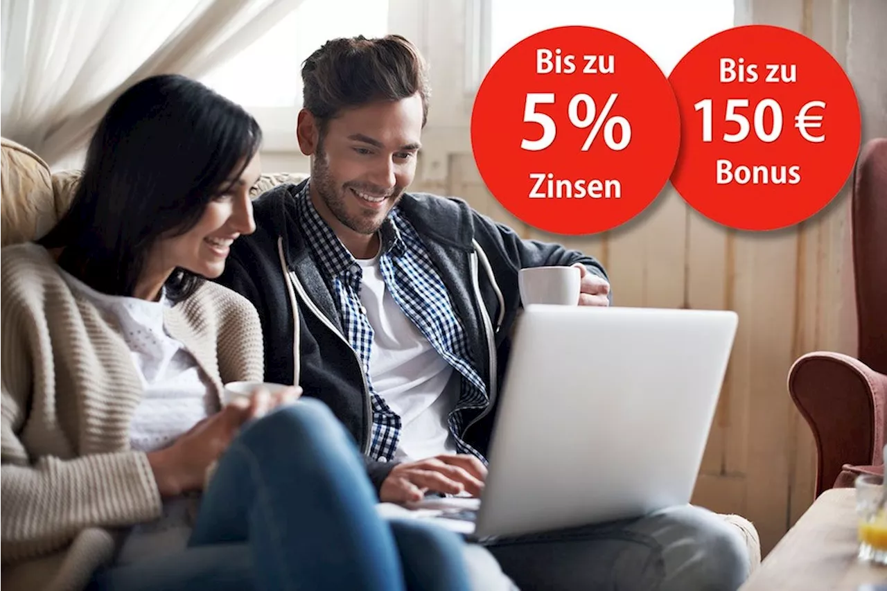 Bis zu 5% Zinsen aufs Festgeld-Konto und bis 150 € Extra Bonus: Jetzt bei WeltSparen anlegen